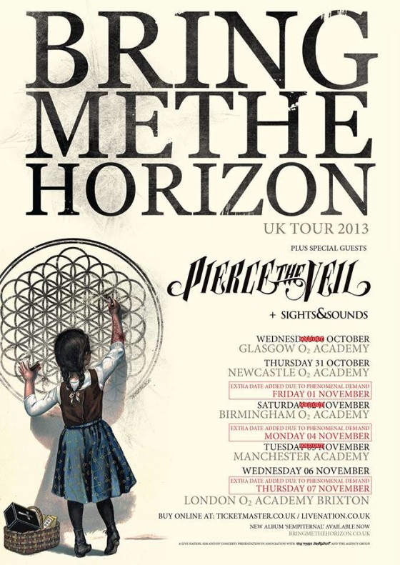 Bring Me The Horizon UK Tour 2013