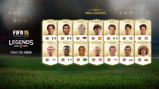 FIFA 15 Ultimate Team Legends